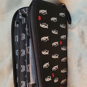 Vera Bradley accordian wristlet wallet